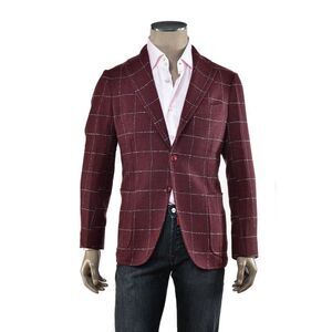 Sartorio Windowpane Cashmere Sport Jacket